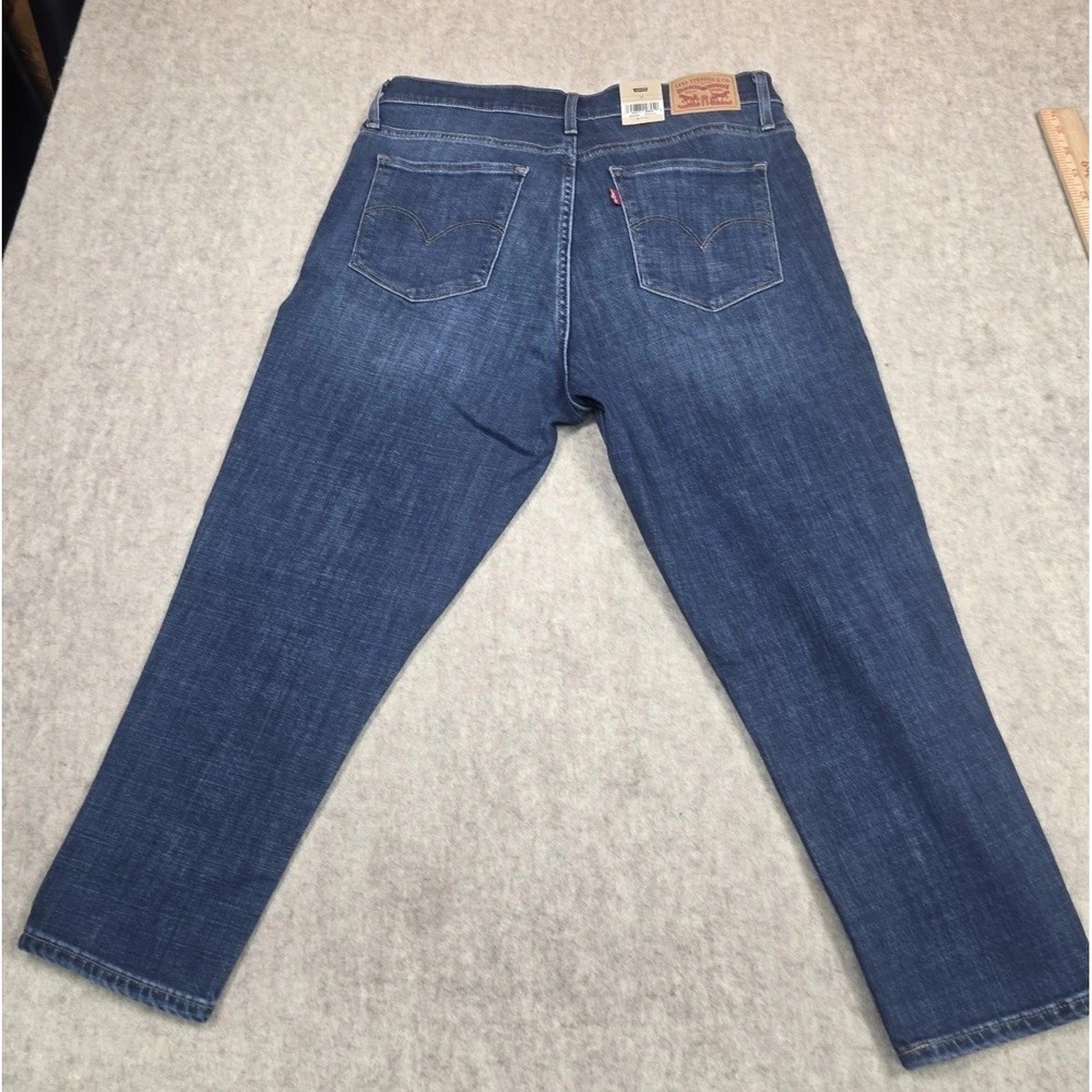Levi's 311 Women's Shaping Skinny Denim Capri Dark Wash Jeans Size 32 (32x31) - Picture 4 of 13
